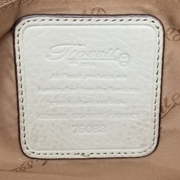 Fossil Cream leather shoulder bag - Picture 16 of 16